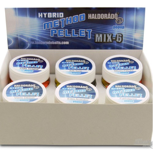 Haldorado Hybrid Method Pellet Mix 6 príchutí