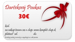 Darčekový poukaz v hodnote 30€