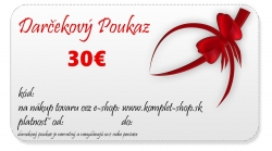 Darčekový poukaz v hodnote 30€