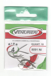 Háčiky Venturieri 8091NI č. 4 (10ks)