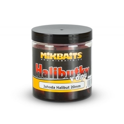 Mikbaits Pelety Jahoda Halibut v dipe 250ml