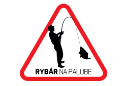 Nálepka Rybár Na Palube SK