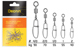 Obratlík Rolling swivel with Crosslock snap B-04 2/0