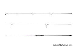 Prut Delphin CORSA BLACK Carp SiC 360cm / 3,25lb / 3 diel