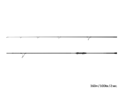 Prut Delphin CorsaBLACK NERO 360cm / 3lbs / 2 diely 