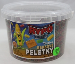 Rypo Mix Kŕmne Pelety Keksové 6mm / 2kg (vedro)