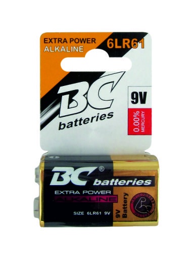 Alkalická batéria 9V BC6LR61/1P
