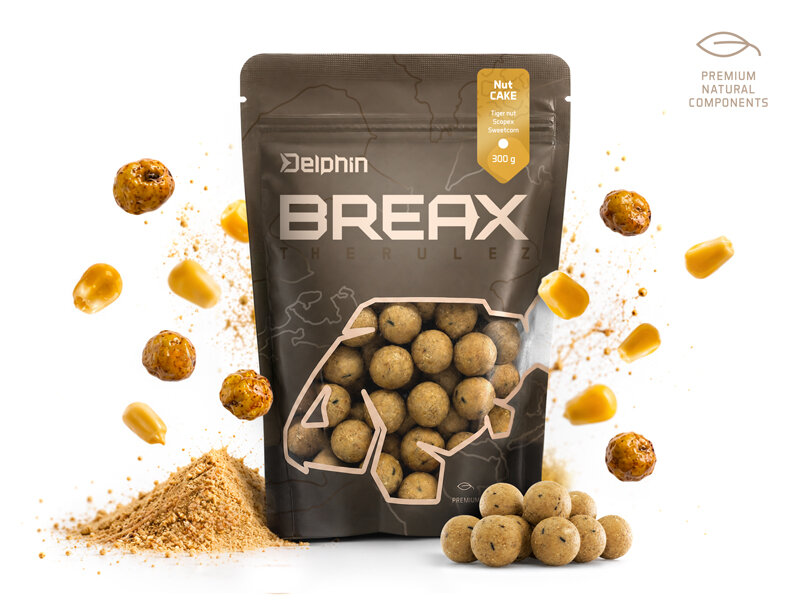 Boilies Delphin BreaX / NutCAKE / 300g