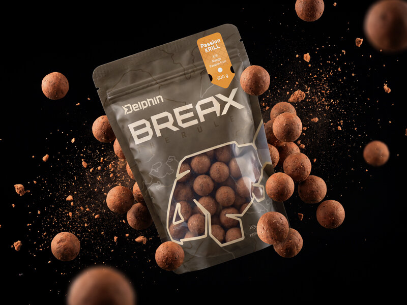 Boilies v dipe Delphin BreaX/MonstaFISH 20mm / 200ml