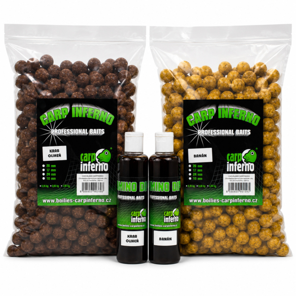 Carp Inferno Boilies Light Line 3kg+Booster 250ml