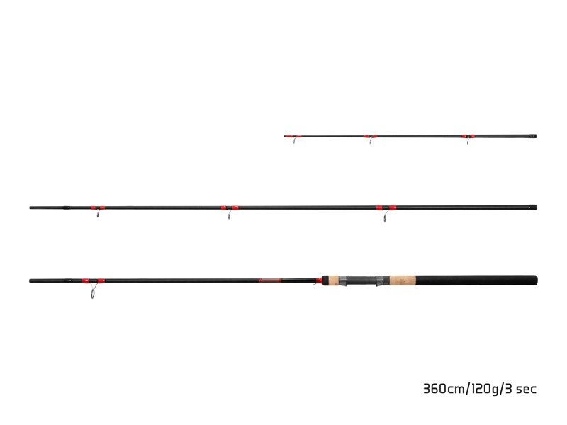 Prut Delphin LEEDER Feeder + 2 špičky 360cm
