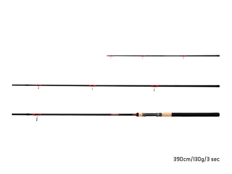 Prut Delphin LEEDER Feeder + 2 špičky 390cm / 130g