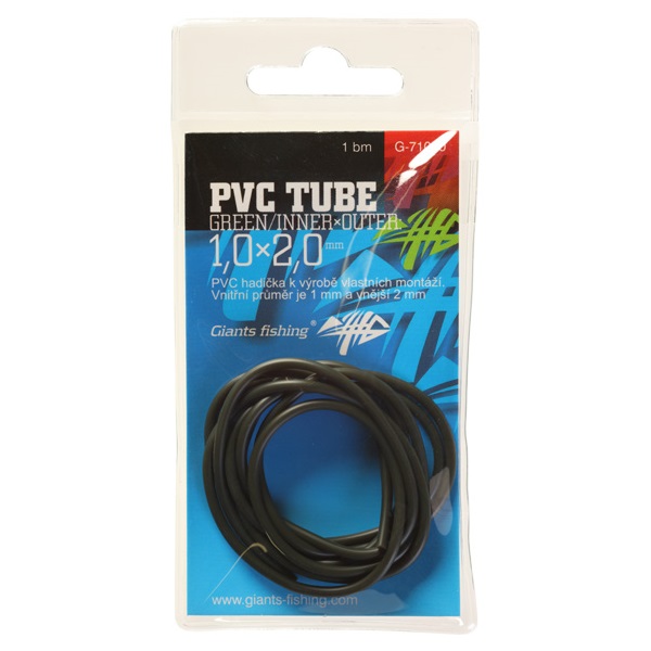 PVC hadička Tube Green Innerx Outer 2,0x3,0mm/1m